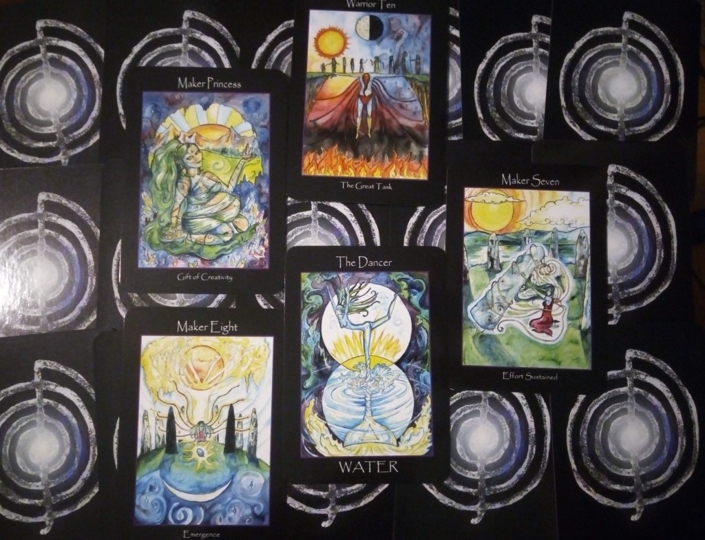 New Moon in Cancer Spread Ethony Tarot of the Sidhe